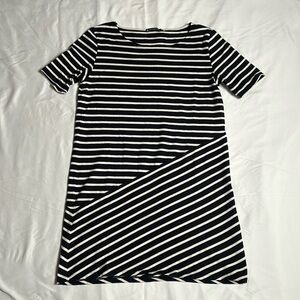 Petit Bateau Women’s Blue and White Dress Size Large
